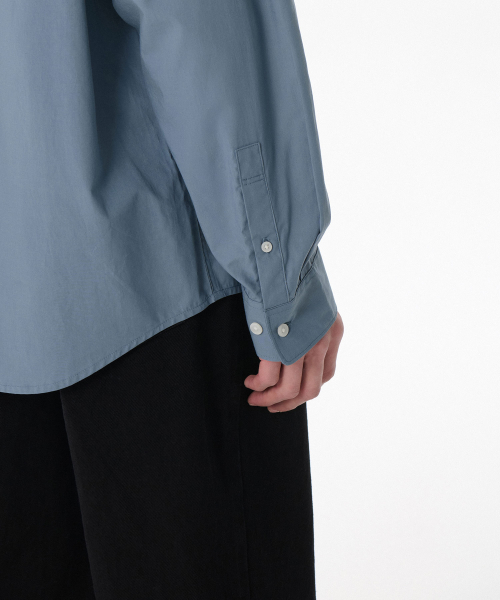 MUSINSA STANDARD（ムシンサスタンダード）の「リラックスドCRシャツ[ダスティスカイブルー]（シャツ/ブラウス・メンズ・その他・XX-LARGE/SMALL/MEDIUM/LARGE/X-LARGE）」の5枚目の写真