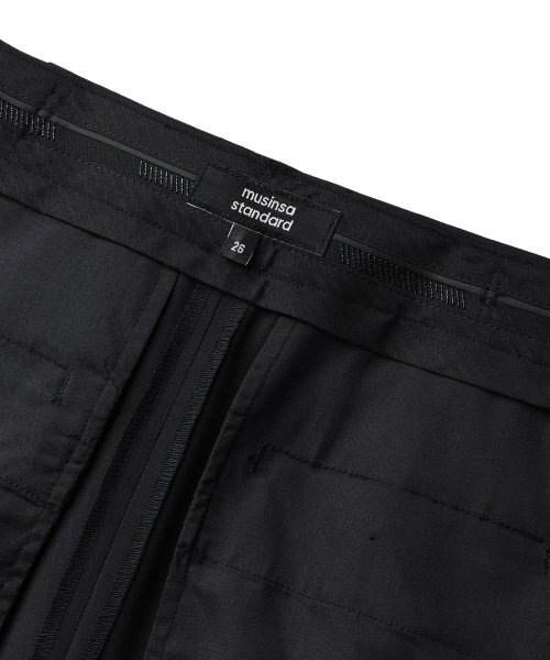 MUSINSA STANDARD WOMAN（ムシンサスタンダードウーマン）の「[クールタンダード] ウィメンズ ストレート ヒドゥンバンディング スラックス [ブラック]（スラックス・レディース・その他・24/25/26/28/27/29/30/31/32/34）」の6枚目の写真