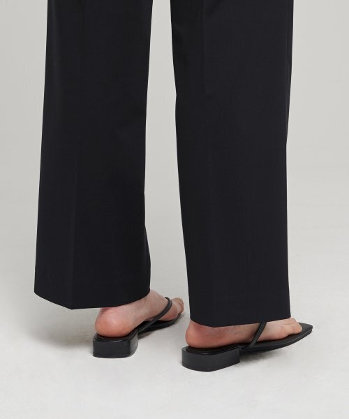 MUSINSA STANDARD WOMAN（ムシンサスタンダードウーマン）の「[クールタンダード] ウィメンズ ストレート ヒドゥンバンディング スラックス [ブラック]（スラックス・レディース・その他・24/25/26/28/27/29/30/31/32/34）」の8枚目の写真