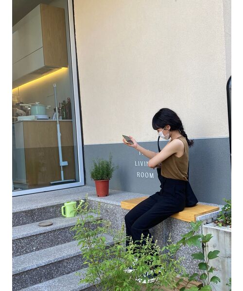 MUSINSA STANDARD WOMAN（ムシンサスタンダードウーマン）の「[クールタンダード] ウィメンズ ストレート ヒドゥンバンディング スラックス [ブラック]（スラックス・レディース・その他・24/25/26/28/27/29/30/31/32/34）」の11枚目の写真