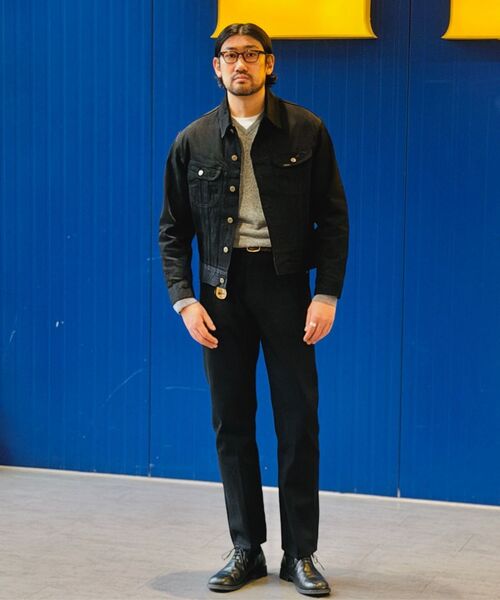 OUTSTANDING(アウトスタンディング)の「50S WESTERN RIDER SELVEDGE JACKET_BLACK(デニムジャケット・メンズ・その他・SMALL/MEDIUM/LARGE)」の12枚目の写真