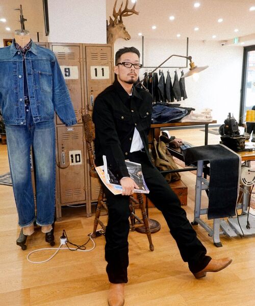 OUTSTANDING(アウトスタンディング)の「50S WESTERN RIDER SELVEDGE JACKET_BLACK(デニムジャケット・メンズ・その他・SMALL/MEDIUM/LARGE)」の16枚目の写真