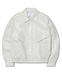NOMANUAL（NOMANUAL）の「FP LEATHER JACKET - OFF WHITE（ライダースジャケット）」