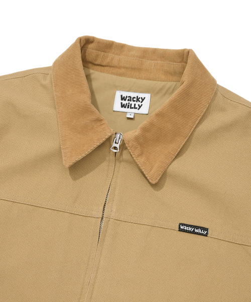 Wacky WiLLy(ワッキーウィリー)の「コーデュロイ配色ワークジャケットベージュ(デニムジャケット・レディース・その他・SMALL/LARGE)」の5枚目の写真