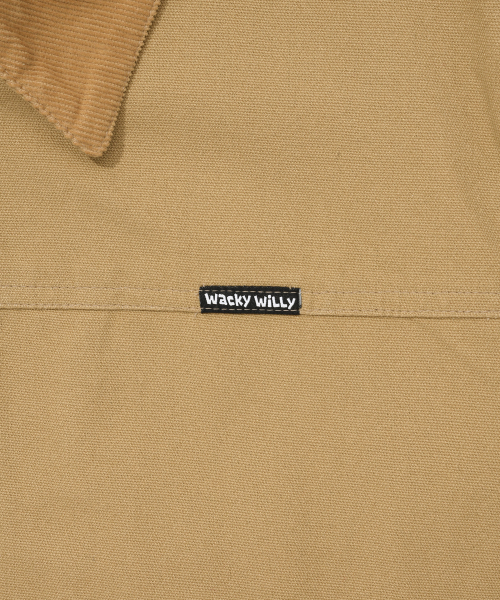 Wacky WiLLy(ワッキーウィリー)の「コーデュロイ配色ワークジャケットベージュ(デニムジャケット・レディース・その他・SMALL/LARGE)」の6枚目の写真