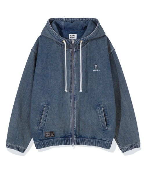 Wacky WiLLy(ワッキーウィリー)の「フードデニムジャケットブルー(デニムジャケット・レディース・その他・MEDIUM/LARGE/X-LARGE/SMALL)」の1枚目の写真