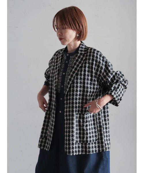 プリントデニムコンビ ロングワンピース | NOMBRE IMPAIR