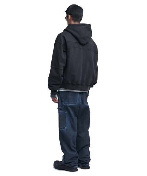 NOMANUAL(NOMANUAL)の「TRIPLE KNEE DYED WORK PANTS - DYED BLUE(デニムパンツ・レディース・その他・SMALL/MEDIUM/LARGE)」の4枚目の写真