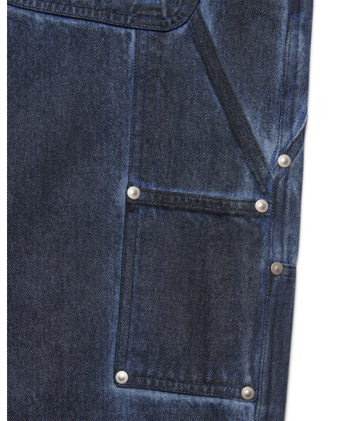 NOMANUAL(NOMANUAL)の「TRIPLE KNEE DYED WORK PANTS - DYED BLUE(デニムパンツ・レディース・その他・SMALL/MEDIUM/LARGE)」の8枚目の写真