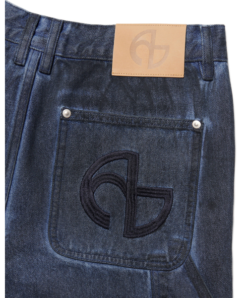 NOMANUAL(NOMANUAL)の「TRIPLE KNEE DYED WORK PANTS - DYED BLUE(デニムパンツ・レディース・その他・SMALL/MEDIUM/LARGE)」の9枚目の写真
