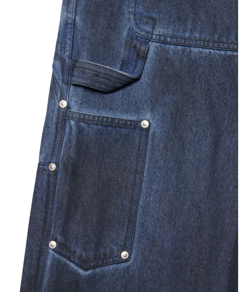 NOMANUAL(NOMANUAL)の「TRIPLE KNEE DYED WORK PANTS - DYED BLUE(デニムパンツ・レディース・その他・SMALL/MEDIUM/LARGE)」の10枚目の写真