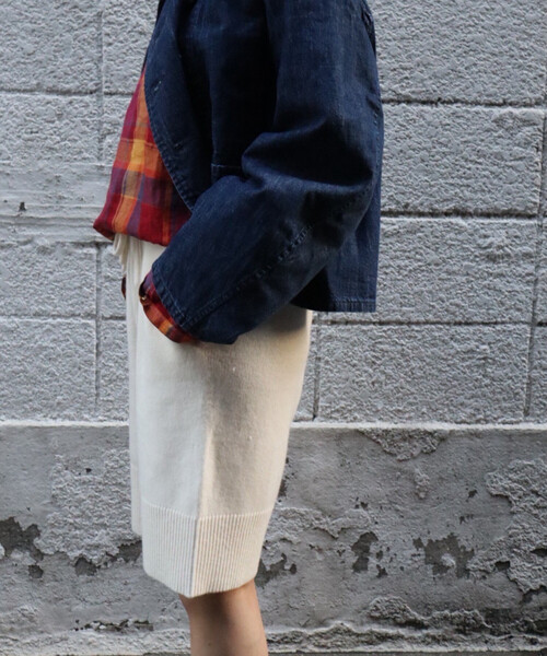 FREAK'S STORE(フリークスストア)の「Knit Bike Shorts/ニット バイクショーツ<セットアップ対応>(その他パンツ・レディース・オフホワイト/グレー/ネイビー・フリ-)」の14枚目の写真