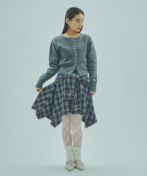 ROSE BUD(ローズバッド)の「CROPPED KNIT CARDIGAN(カーディガン/ボレロ・レディース・ブラック/グレー/イエロー・ONE SIZE)」の14枚目の写真