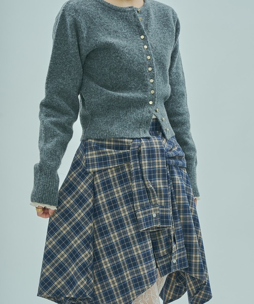 ROSE BUD(ローズバッド)の「CROPPED KNIT CARDIGAN(カーディガン/ボレロ・レディース・ブラック/グレー/イエロー・ONE SIZE)」の18枚目の写真