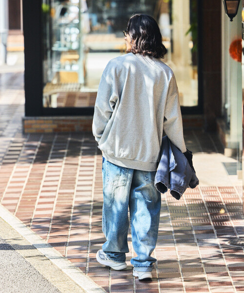 NAUTICA（ノーティカ）の「NAUTICA/ノーティカ フェルトパッチ アーチロゴ クルーネック スウェット（スウェット・メンズ・ライトグレー/ブラック/ネイビー・SMALL/LARGE/MEDIUM/X-LARGE）」の7枚目の写真