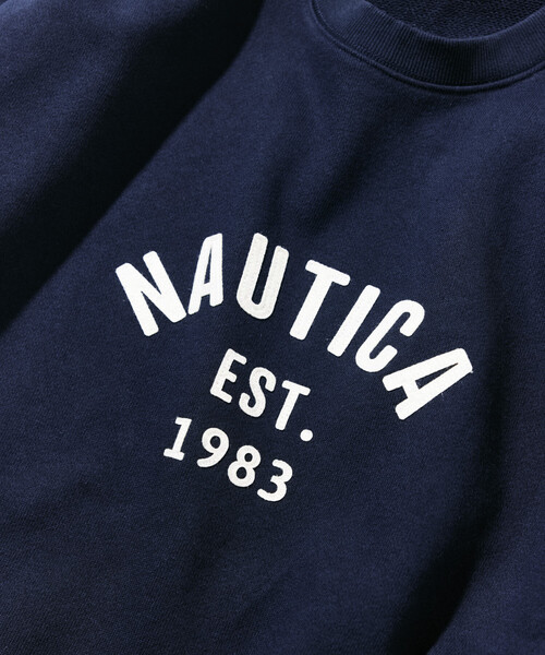 NAUTICA（ノーティカ）の「NAUTICA/ノーティカ フェルトパッチ アーチロゴ クルーネック スウェット（スウェット・メンズ・ライトグレー/ブラック/ネイビー・SMALL/LARGE/MEDIUM/X-LARGE）」の20枚目の写真