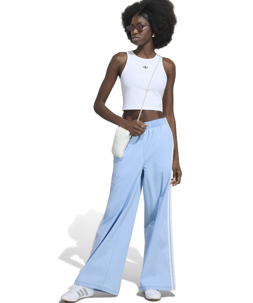 adidas(アディダス)の「adidas SUMMER GLOW DENIM WIDE LEG PANTS / アディダス サマーグロー デニム ワイド レッグ パンツ(デニムパンツ・レディース・ライトブルー・L/M/S)」の9枚目の写真