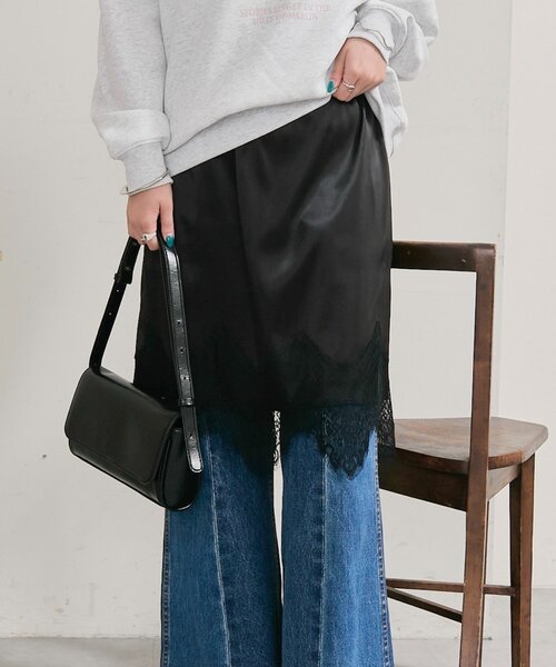 裾レースマルチスカート（スカート）｜mystic（ミスティック）の