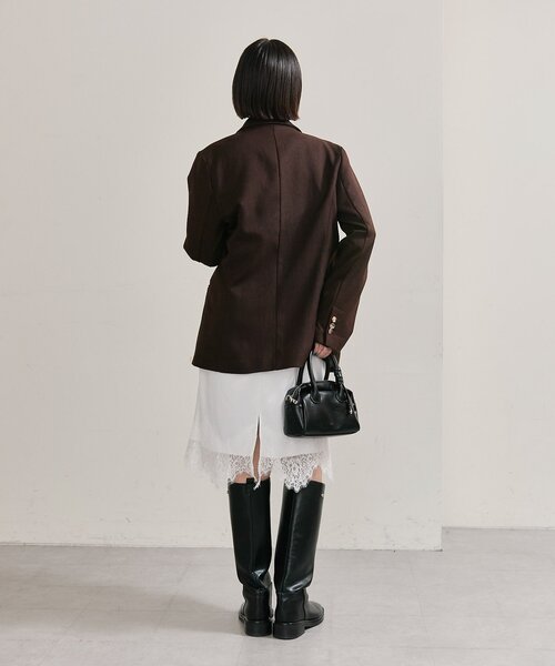 mystic（ミスティック）の「裾レースマルチスカート（スカート・レディース・ブラック/オフホワイト/ブラウン・FREE）」の10枚目の写真