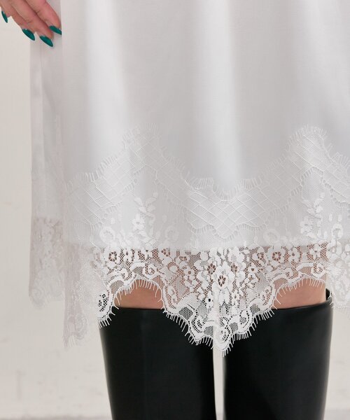 mystic（ミスティック）の「裾レースマルチスカート（スカート・レディース・ブラック/オフホワイト/ブラウン・FREE）」の20枚目の写真