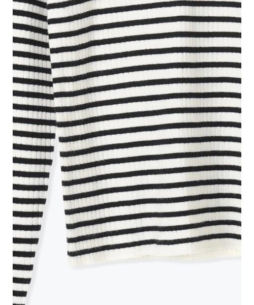 Samansa Mos2 blue（サマンサモスモスブルー）の「【Hug knit】リブハイネックプルオーバー（ニット/セーター・レディース・グリーン/ブラック/ホワイト/オフホワイト/トップグレー・F）」の12枚目の写真