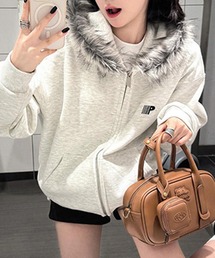 GLAMOROUS JANE（グラマラスジェーン）の「裏起毛ファー付きフードパーカー（パーカー・レディース）」