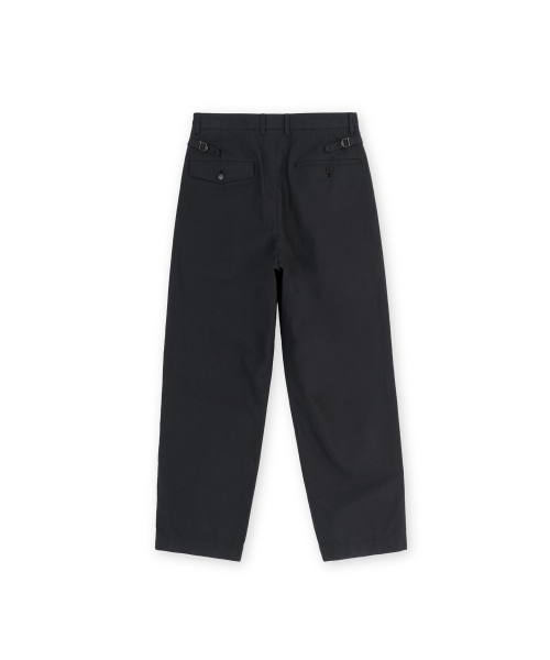 BROWNYARD(ブラウンヤード)の「Wルーズテーパードコットンパンツ、ブラック(その他パンツ・レディース・その他・1/2)」の2枚目の写真