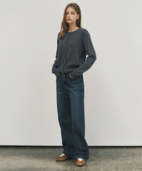 WEDNESDAYOASISFORWOMEN（ウェンズデー オアシス フォー ウーマン）の「W/テーラードフェイドウォッシングデニムパンツ_MEDIUM BLUE(W25-PT23)（スウェットパンツ・レディース・ブルー・SMALL/MEDIUM）」の3枚目の写真