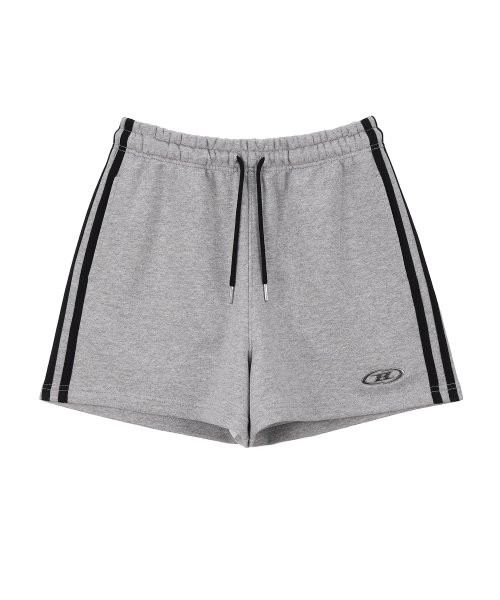 BORN TO WIN（ボーントゥウィン）の「W CHROME B TRACK LINE SHORTS [MELANGE GREY]（その他パンツ・レディース・その他・1/2）」の10枚目の写真