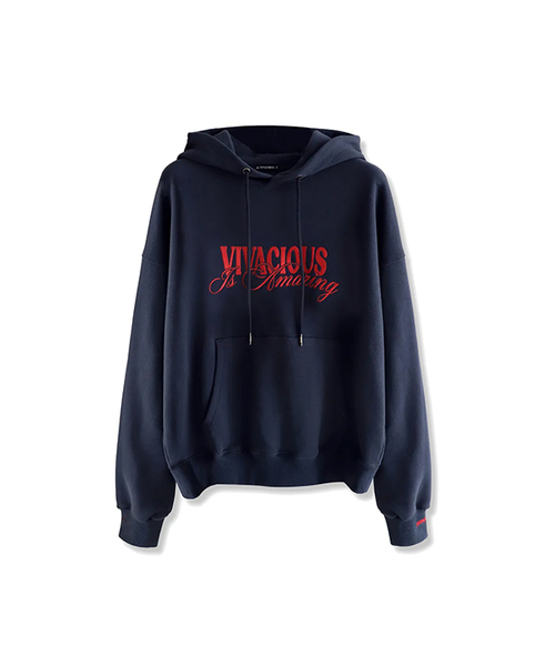 Vivacious(ビバシャス)の「Amazing hoody - 5COL(パーカー・レディース・ネイビー/グレー/チャコール/ライトグレー/ブラック・SMALL/MEDIUM)」の5枚目の写真