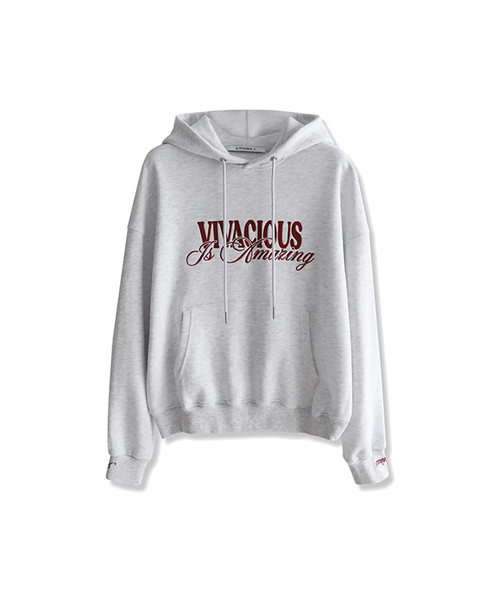 Vivacious(ビバシャス)の「Amazing hoody - 5COL(パーカー・レディース・ネイビー/グレー/チャコール/ライトグレー/ブラック・SMALL/MEDIUM)」の2枚目の写真