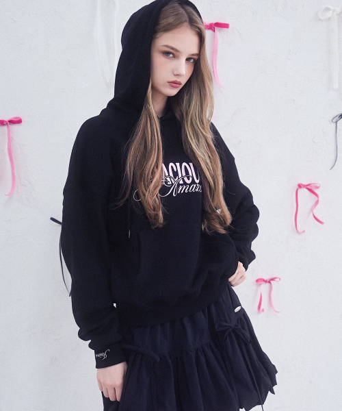 Vivacious(ビバシャス)の「Amazing hoody - 5COL(パーカー・レディース・ネイビー/グレー/チャコール/ライトグレー/ブラック・SMALL/MEDIUM)」の7枚目の写真