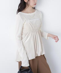 FREE'S MART | ◆〈ＭＦＭ〉ベロアバルーンチュニックブラウス(シャツ/ブラウス)