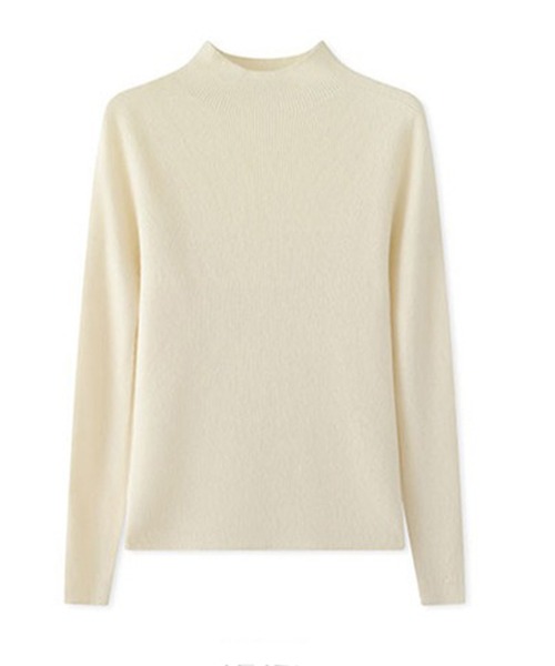 DAY CLOSET(デイ クローゼット)の「【大人の細魅せ上品ニット】長袖きれいめベーシックハイネックニットトップス レディース(ニット/セーター・レディース・アイボリー/ブラック/ワインレッド/キナリ/ダークグレー/グレー・FREE)」の11枚目の写真