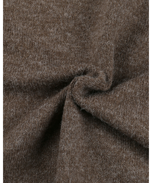 BESLOW(ビースロー)の「LAYERED COLLAR KNIT MELANGE BROWN(ニット/セーター・メンズ・その他・SMALL/MEDIUM/LARGE/X-LARGE)」の3枚目の写真