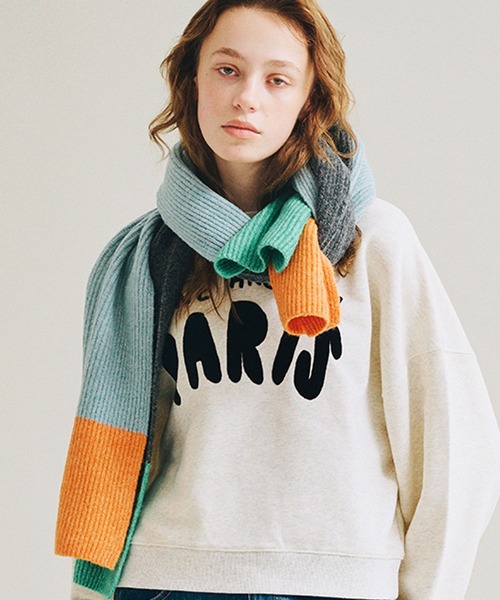 daily CLIP × holiday】ツートーンカラーマフラー（マフラー）｜studio