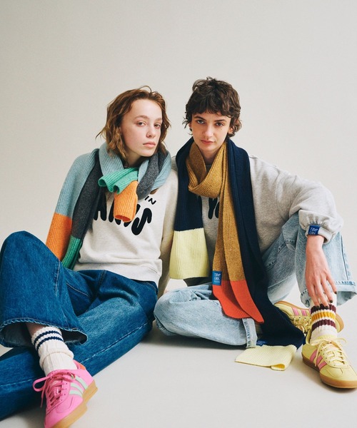 daily CLIP × holiday】ツートーンカラーマフラー（マフラー）｜studio