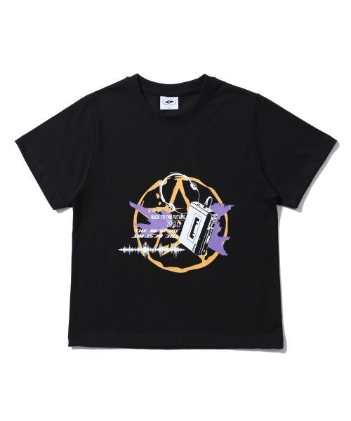 SEARCH410(サーチ410)の「バイブグラフィッククロップTシャツブラック(Tシャツ/カットソー・レディース・その他・FREE)」の1枚目の写真