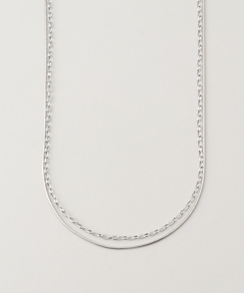 B.C STOCK(ベーセーストック)の「シンプルチェーンレイヤードネックレス(ネックレス・レディース・シルバー/ゴールド・FREE)」の2枚目の写真