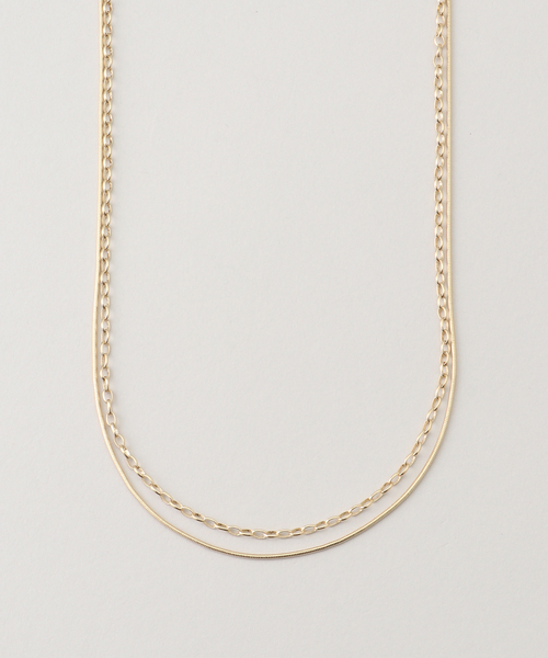 B.C STOCK(ベーセーストック)の「シンプルチェーンレイヤードネックレス(ネックレス・レディース・シルバー/ゴールド・FREE)」の9枚目の写真