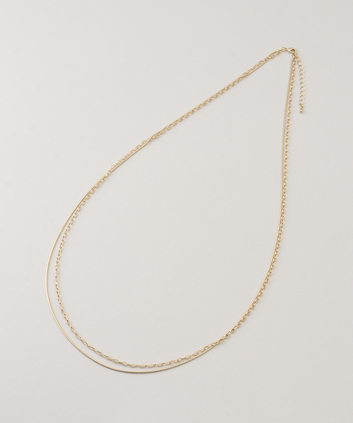 B.C STOCK(ベーセーストック)の「シンプルチェーンレイヤードネックレス(ネックレス・レディース・シルバー/ゴールド・FREE)」の8枚目の写真