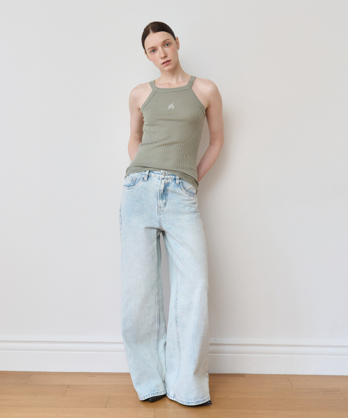 BIBYSEOB（バイバイソプ）の「ホルターネックトップ カーキ [T42]（Tシャツ/カットソー・レディース・その他・FREE）」の2枚目の写真