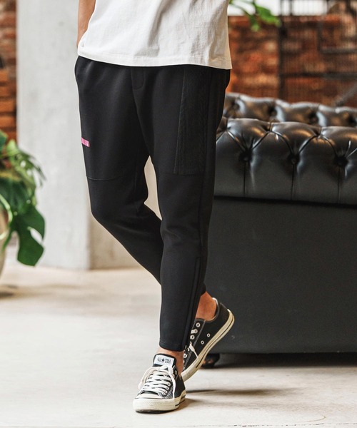 felkod(フィルコッド)の「mp14426-Cable Knit Like Cardboard Knit Pants イージーパンツ(F26S030)(その他パンツ・メンズ・ブラック/ネイビー・S/M/L)」の1枚目の写真