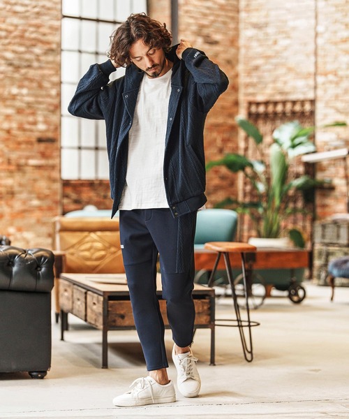 felkod(フィルコッド)の「mp14426-Cable Knit Like Cardboard Knit Pants イージーパンツ(F26S030)(その他パンツ・メンズ・ブラック/ネイビー・S/M/L)」の7枚目の写真