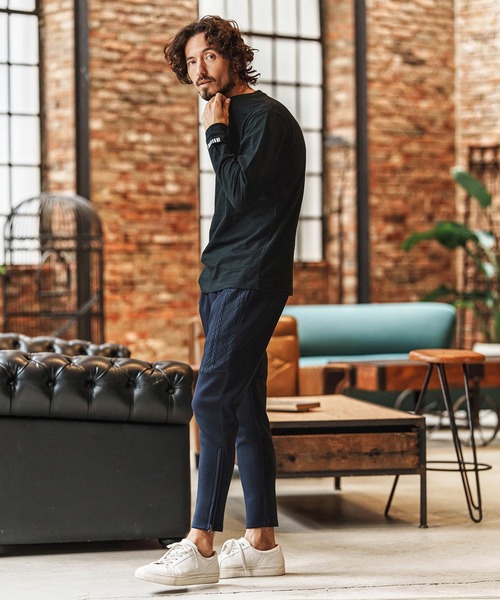 felkod(フィルコッド)の「mp14426-Cable Knit Like Cardboard Knit Pants イージーパンツ(F26S030)(その他パンツ・メンズ・ブラック/ネイビー・S/M/L)」の8枚目の写真