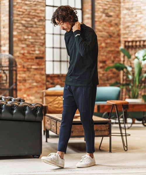 felkod(フィルコッド)の「mp14426-Cable Knit Like Cardboard Knit Pants イージーパンツ(F26S030)(その他パンツ・メンズ・ブラック/ネイビー・S/M/L)」の9枚目の写真