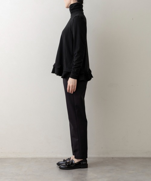 Sono(ソーノ)の「【新作12/5発売】【SONO/ソーノ】ソフトタッチ ミニティアードプルオーバー(Tシャツ/カットソー・レディース・ブラック/アイボリー/グレー・1/2)」の18枚目の写真