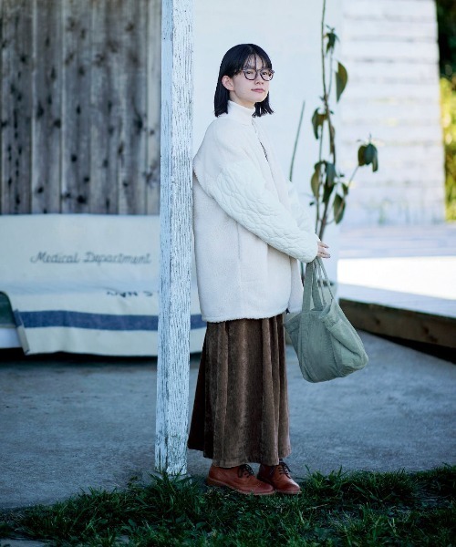 Sunny clouds（サニークラウズ）の「サニークラウズ　ミントグリーンなコール天バッグ（トートバッグ・レディース・ミント・ONE SIZE）」の7枚目の写真