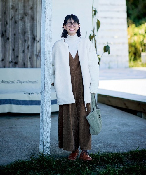 Sunny clouds（サニークラウズ）の「サニークラウズ　ミントグリーンなコール天バッグ（トートバッグ・レディース・ミント・ONE SIZE）」の6枚目の写真