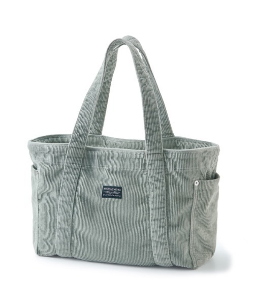 Sunny clouds（サニークラウズ）の「サニークラウズ　ミントグリーンなコール天バッグ（トートバッグ・レディース・ミント・ONE SIZE）」の2枚目の写真